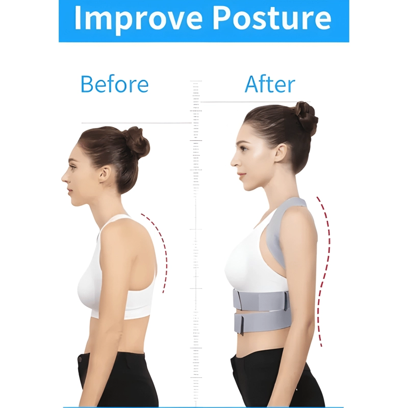 FAJA CORRECTOR POSTURA SOPORTE ESPALDA LUMBAR CLAVICULA #1 - 3