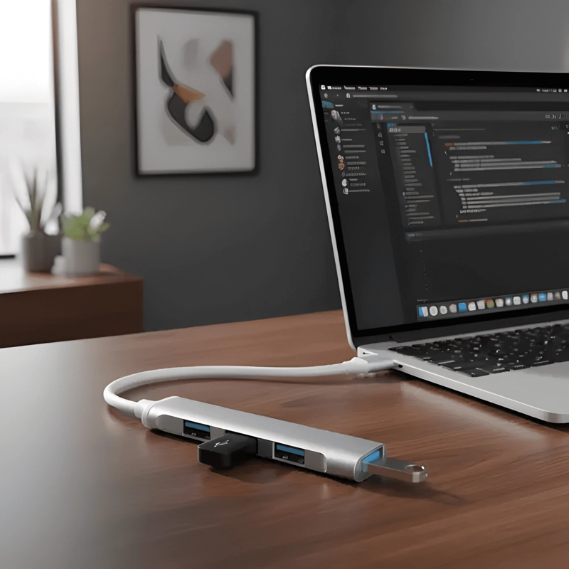 ADAPTADOR HUB USB 3.0 4 PUERTOS ULTRA SLIM CONECTOR USB-A #2 - 3