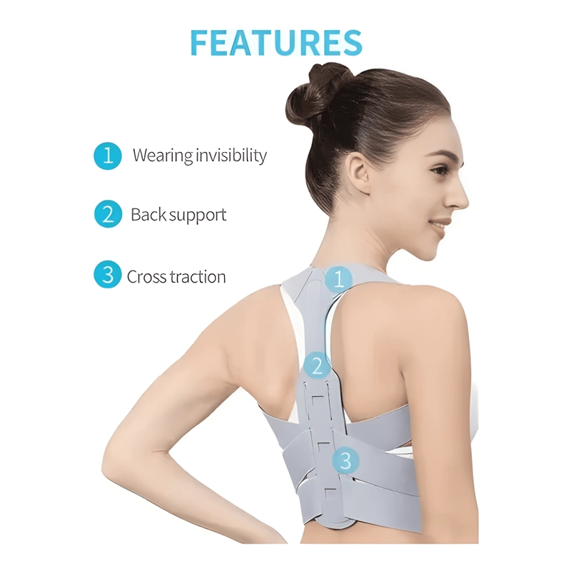 FAJA CORRECTOR POSTURA SOPORTE ESPALDA LUMBAR CLAVICULA #2 - 2