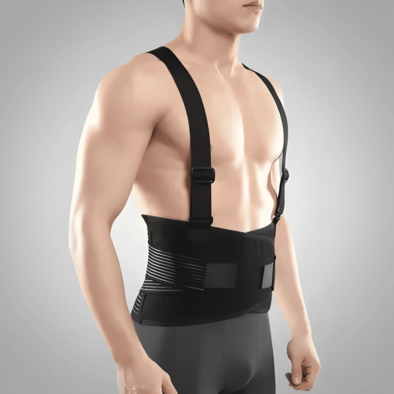 FAJA LUMBAR DE SEGURIDAD HOMBRE PARA TRABAJO CON PESO - 2
