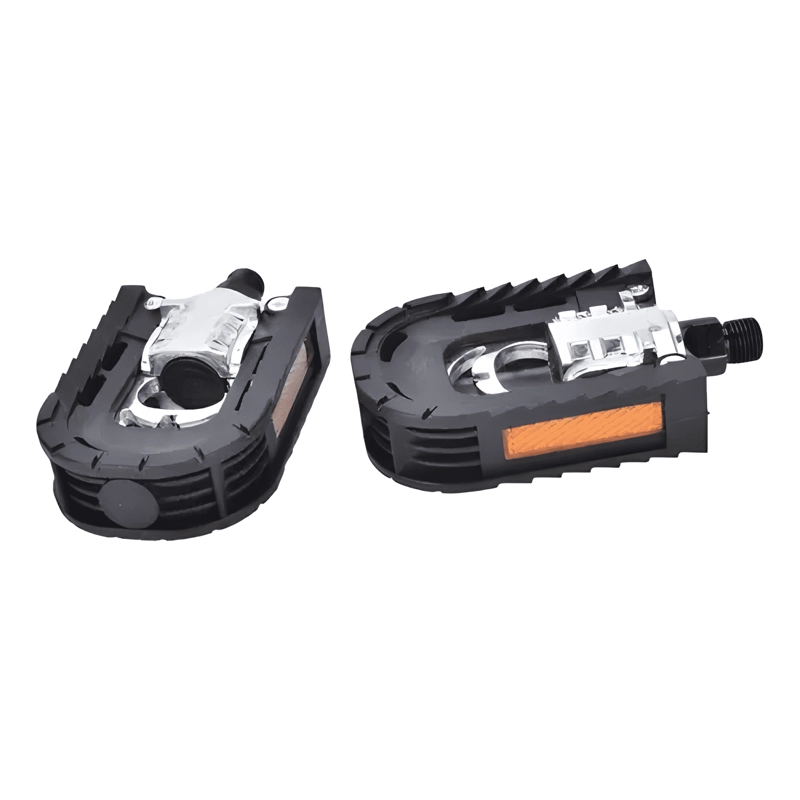 PEDALES PLASTICO RETRACTIL PLANOS BICICLETA LIGEROS 1 PAR #3 - 1