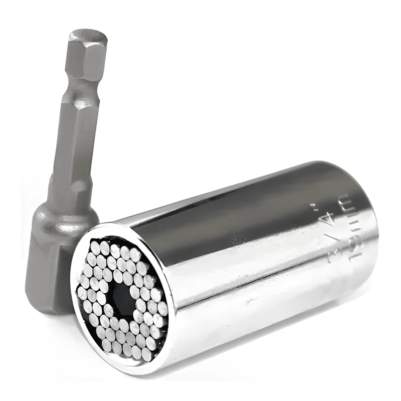 LLAVE DE DADO UNIVERSAL ACERO CROMADO 7-19MM POLIVALENTE - 2