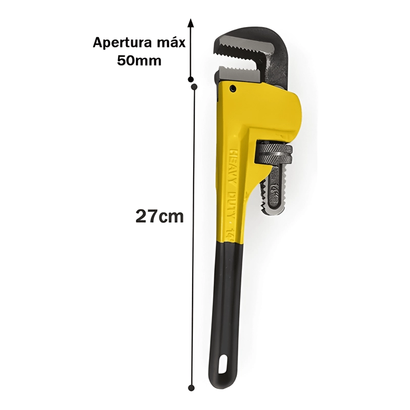 LLAVE INGLESA STILLSON DE CAÑO APERTURA 50MM 14 PULG - 4