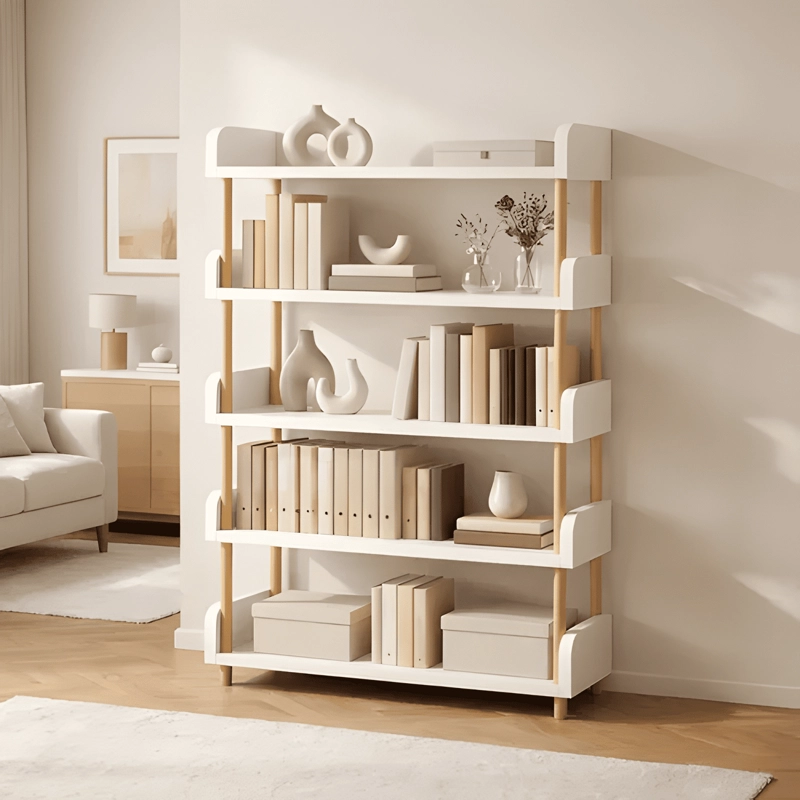 LIBRERO BIBLIOTECA 5 NIVELES DORMITORIO MULTIFUNCIONAL #2 - 1