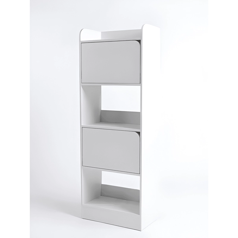 LIBRERO ESTANTERIA 5 NIVELES 2 PUERTAS 42X22X110CM - 4