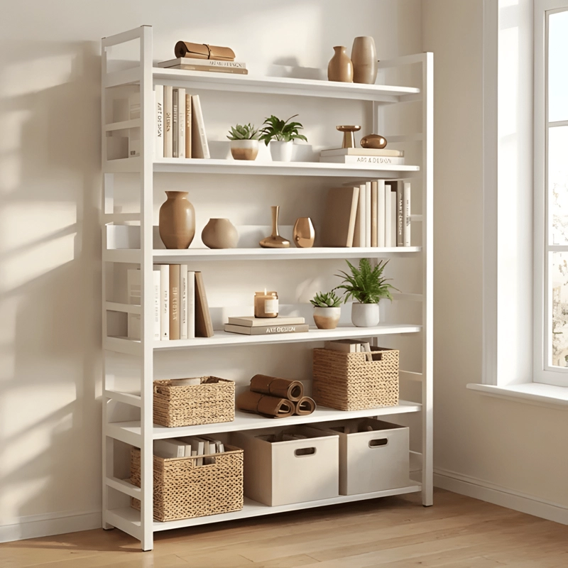 ORGANIZADOR ESTANTE LIVING MULTIFUNCIONAL 80X30X174CM BLANCO - 1