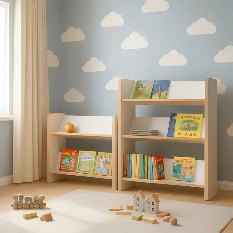 BIBLIOTECA LIBRERO INFANTIL 3 NIVELES 88X43X26CM BLANCO - 4