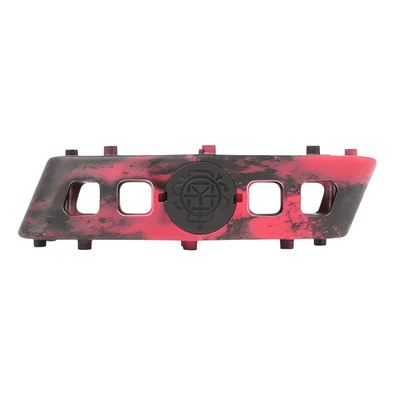 PEDALES BICICLETA BMX ODYSSEY TWISTED PRO PC NEGRO Y ROJO - 2