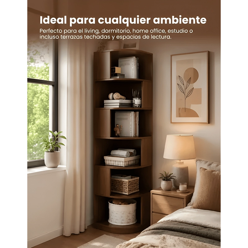 ESTANTE REPISA LIBRERO ESQUINERO ORGANIZADOR 175,7X40X40 #5 - 3