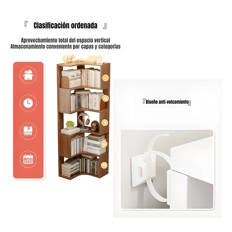 ESTANTERIA LUBABYCAS RANGER 5 NIVELES 170 CM BLANCO - 3