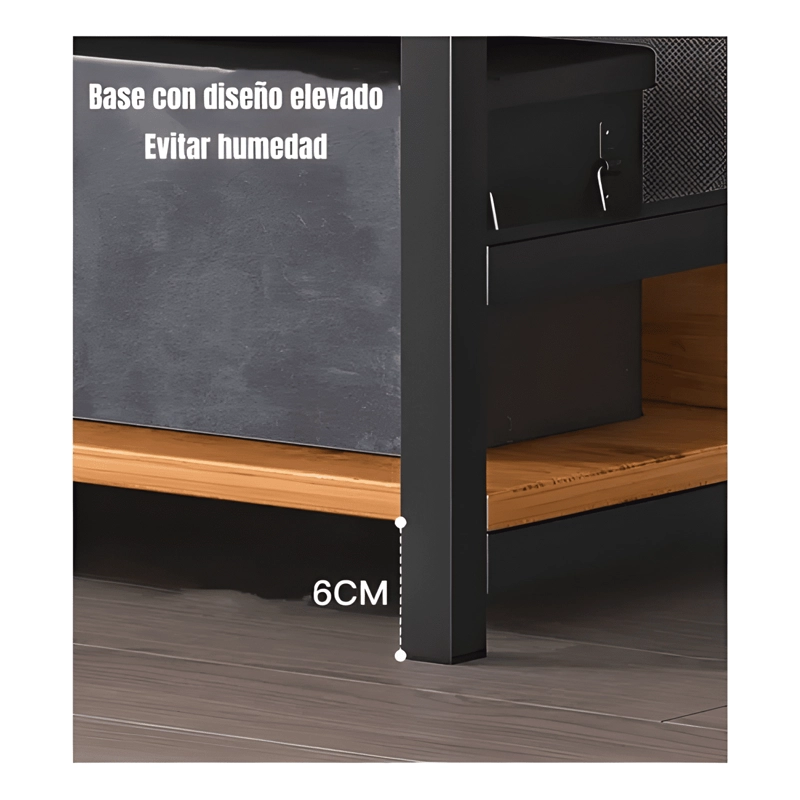 ESTANTE LIBRERO REPISAS 6 NIVELES LUBABYCAS 174CM CAFE - 4