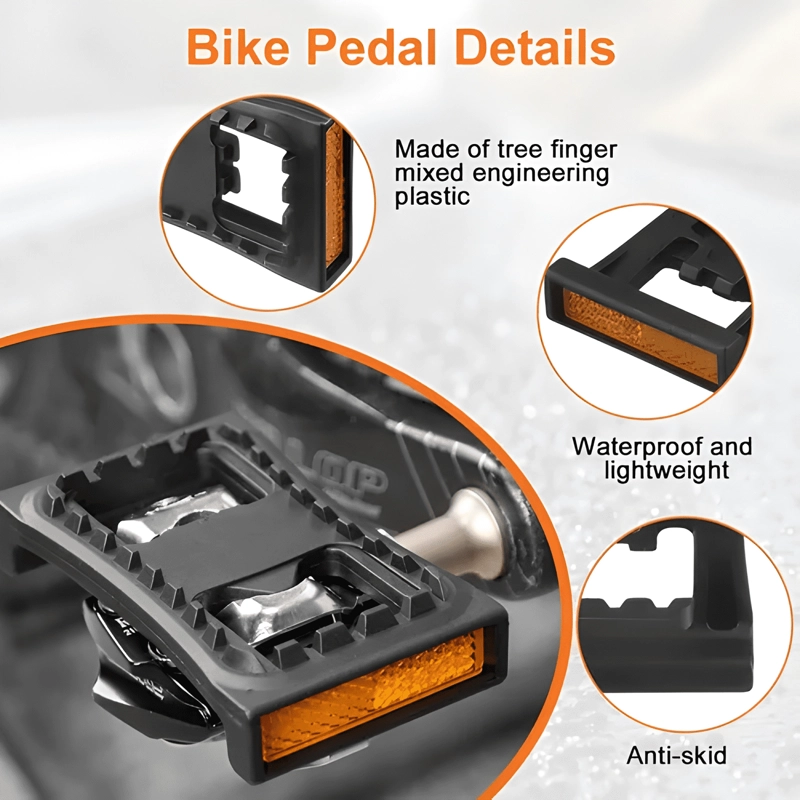 PEDALES PLANOS COMPATIBLES MTB AUTOLOCK PARA BICI - 2