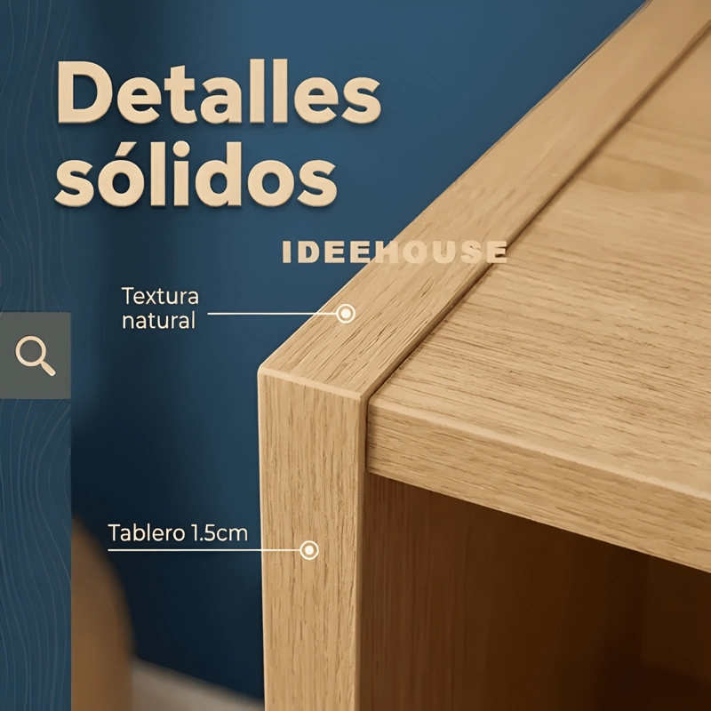LIBRERO ESTANTE ORGANIZADOR MULTIUSO LIVING 120X27X60CM - 4