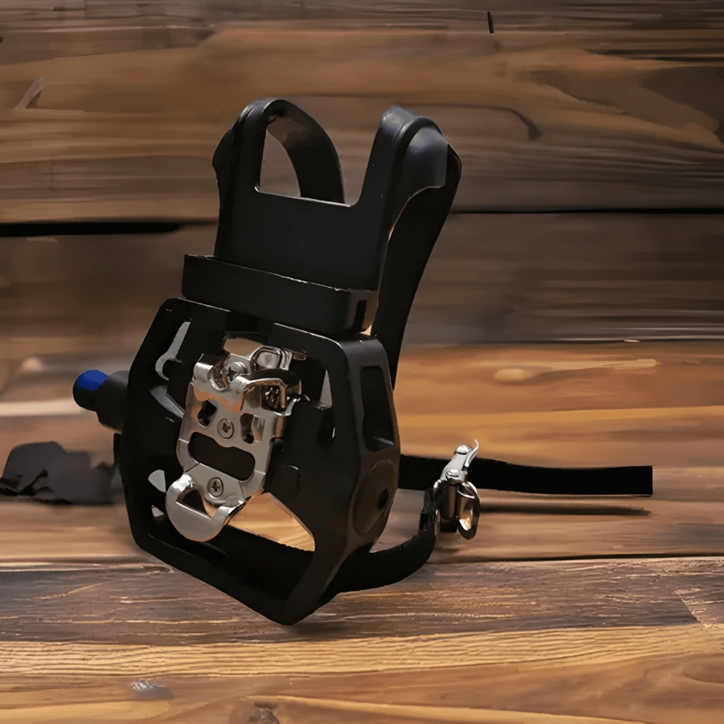 PEDALES PARA BICICLETAS ESTATICAS CON PUNTILLA Y CALAS - 4