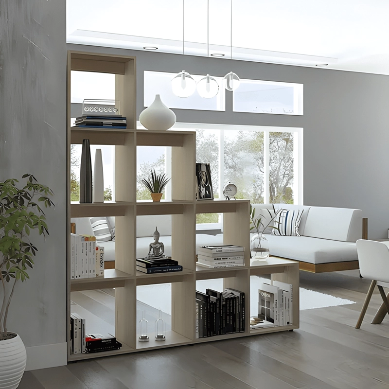 BIBLIOTECA ESCALERA BEIJING ROVERE BEIGE - 4