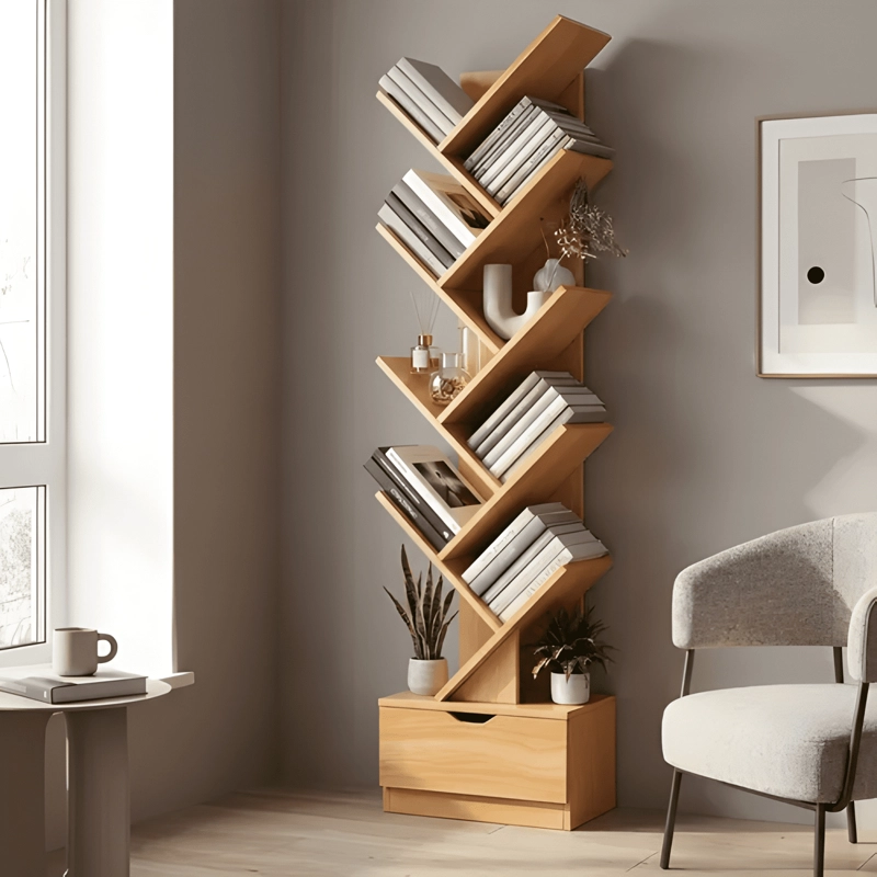 BIBLIOTECA LIBRERO ARBOL ORGANIZADOR DE LIBROS ALTO 120CM #4 - 1