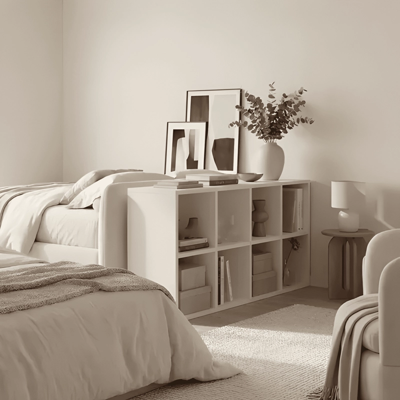 BIBLIOTECA LIBRERO MULTIUSO LIVING SALA 110X30X60 BLANCO - 4