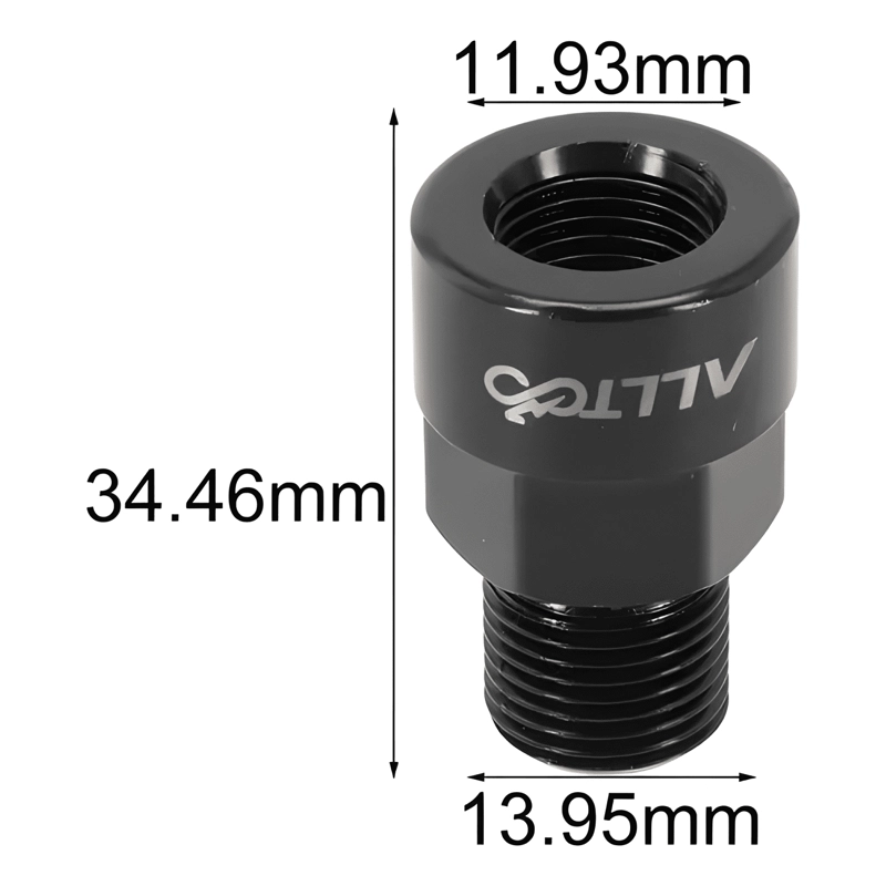ADAPTADOR DE PEDAL ALUMINIO COMPATIBLE 9/16 A 1/2 - 1