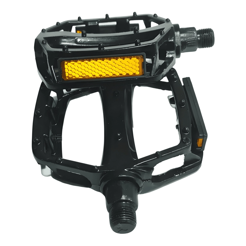 PEDALES BICICLETA ANTIDESLIZANTE REFLECTOR NEGRO - 1