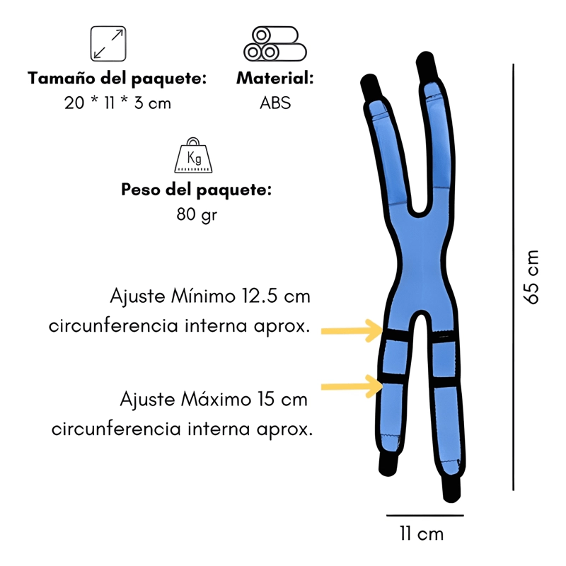 RODILLERA MENISQUERA ROTULIANA DOBLE SOPORTE NEOPRENO - 1