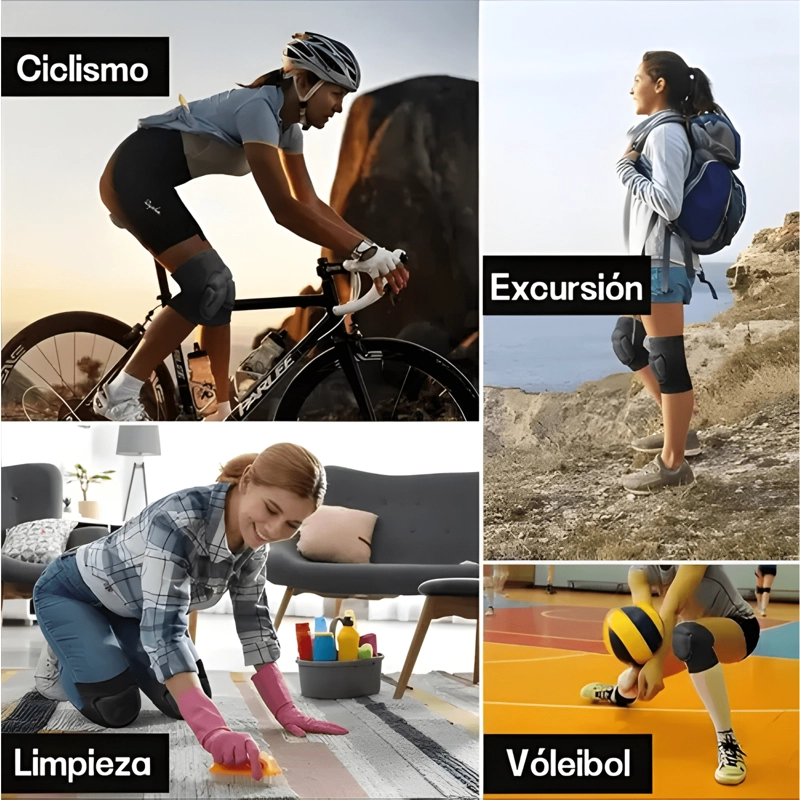 PAR DE RODILLERAS ACOLCHADAS PROFESIONALES PARA EJE #5 - 2