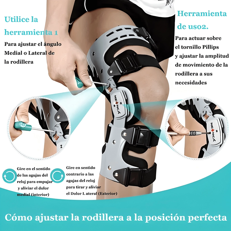 RODILLERA ME DICA AJUSTABLE PARA LESIONES ACL MCL PCL #2 - 4