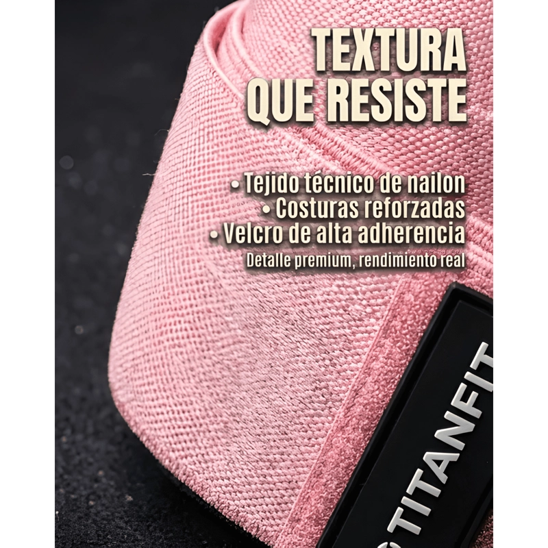 PAR RODILLERAS ELASTICAS PELTA CROSSFIT TITANFIT - 3