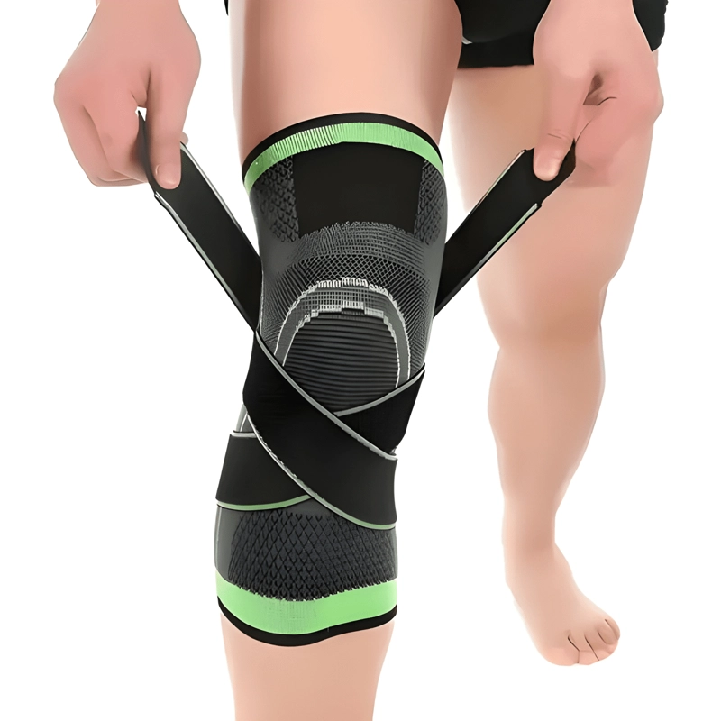 PACK X2 RODILLERAS COMPRESION GYM TALLA UNICA NEGRAS - 1