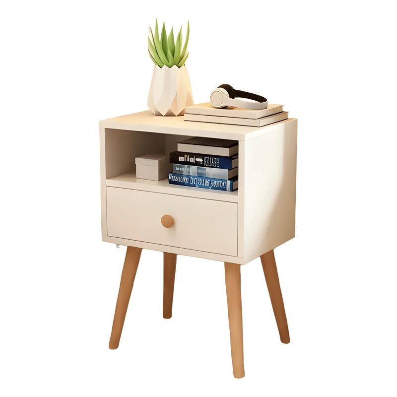VELADOR 2 NIVELES MODERNO CON CAJON DE NOCHE 40X30X57 #2 - 1