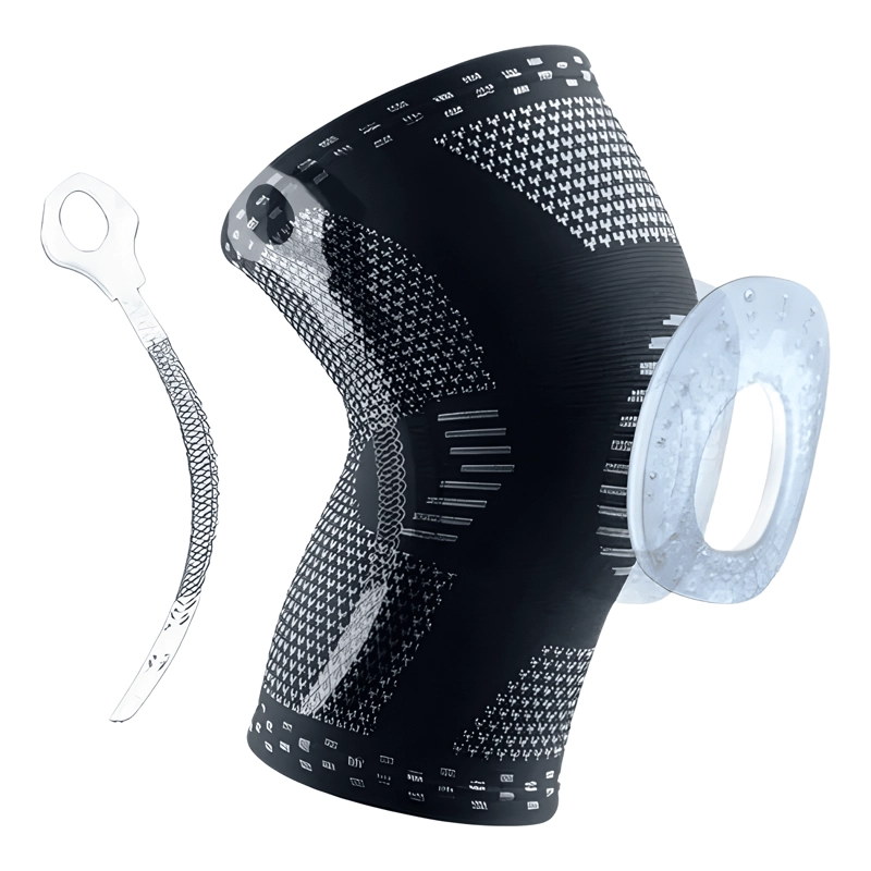 PACK X2 RODILLERAS GEL ALTO RENDIMIENTO TALLA M NEGRAS - 1