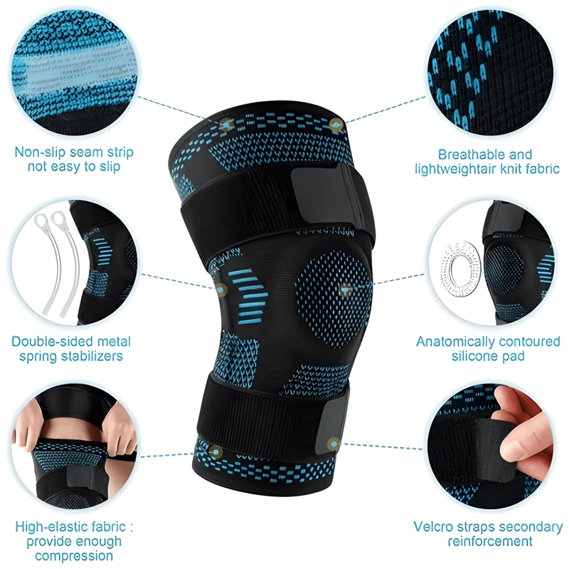 PACK 2 RODILLERAS ELASTICAS DE COMPRESION GYM DEPORTES #17 - 2