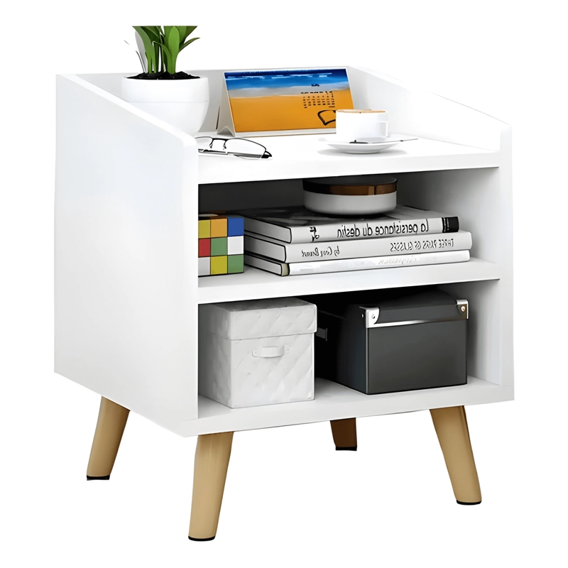 VELADOR GAV 2 ESTANTES MELAMINA MINIMALISTA 37X30X48CM - 1