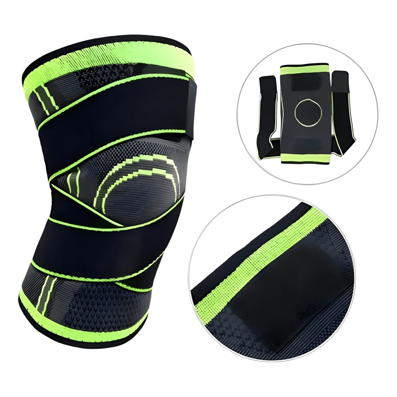 RODILLERA COMPRESION ELASTICA GYM TALLA S VERDE - 1