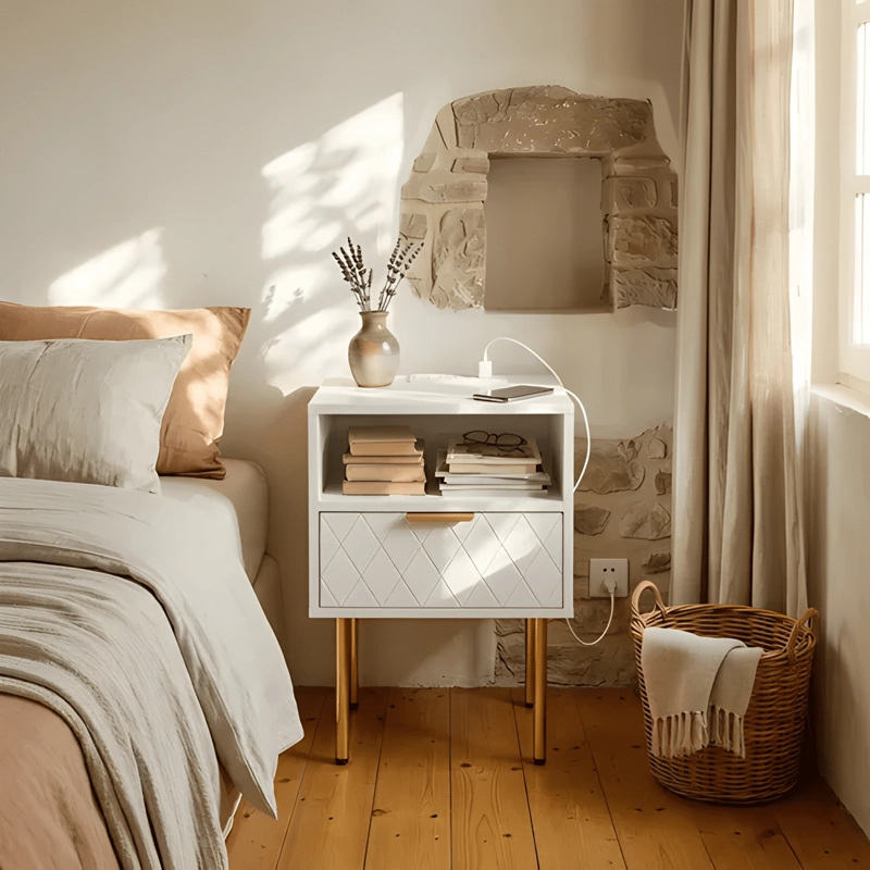 VELADOR HOMER DESIGN EUROPEO ENCHUFES MATE 40X30X57CM BLANCO - 3
