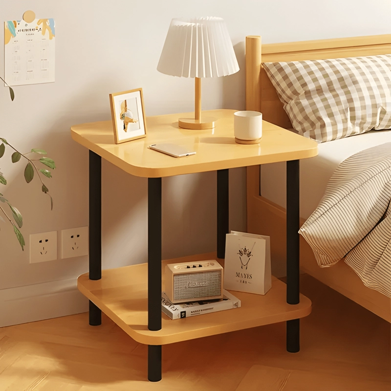 VELADOR TOP LIVING MESA DE NOCHE 2 NIVELES BAMBU BRILLANTE - 1