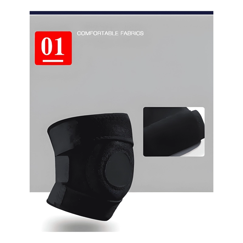 RODILLERA MARIN NEOPRENO AJUSTABLE ANTIDESLIZANTE NEGRA #2 - 3