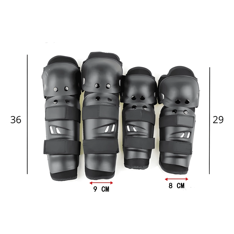 SET RODILLERAS Y CODERAS ECICLOS TALLA M NEGRAS - 4