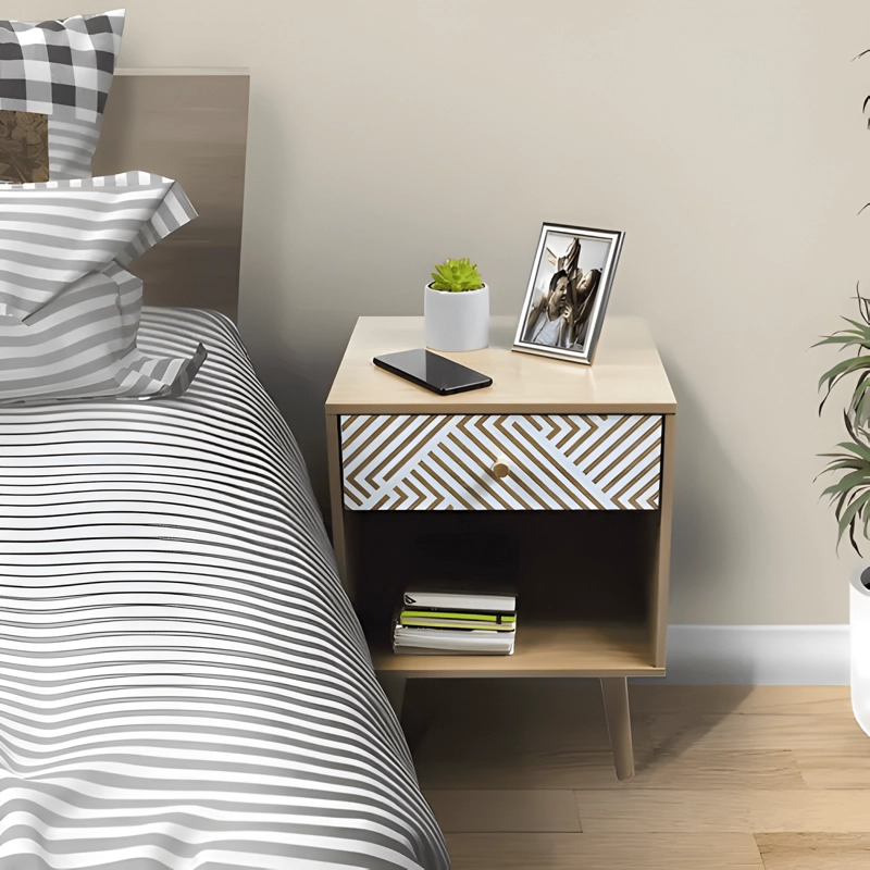 VELADOR TOP LIVING MOON MINIMALISTA MODERNO MARRON CLARO - 2