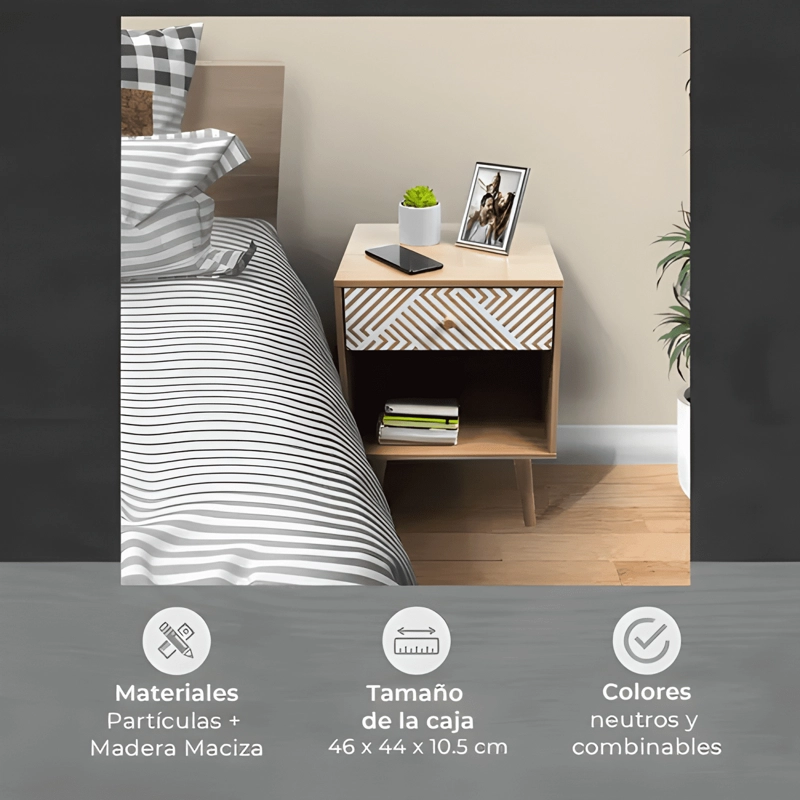 VELADOR TOP LIVING MOON MINIMALISTA MODERNO MARRON CLARO - 4