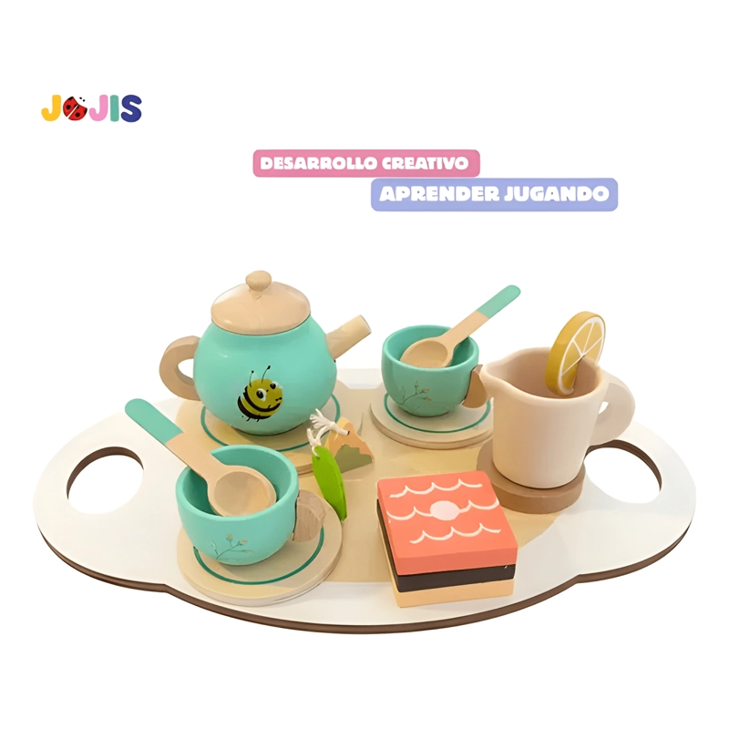 SET DE TE  INFANTIL MADERA MONTESSORI JUEGO DIDACTICO #1 - 1