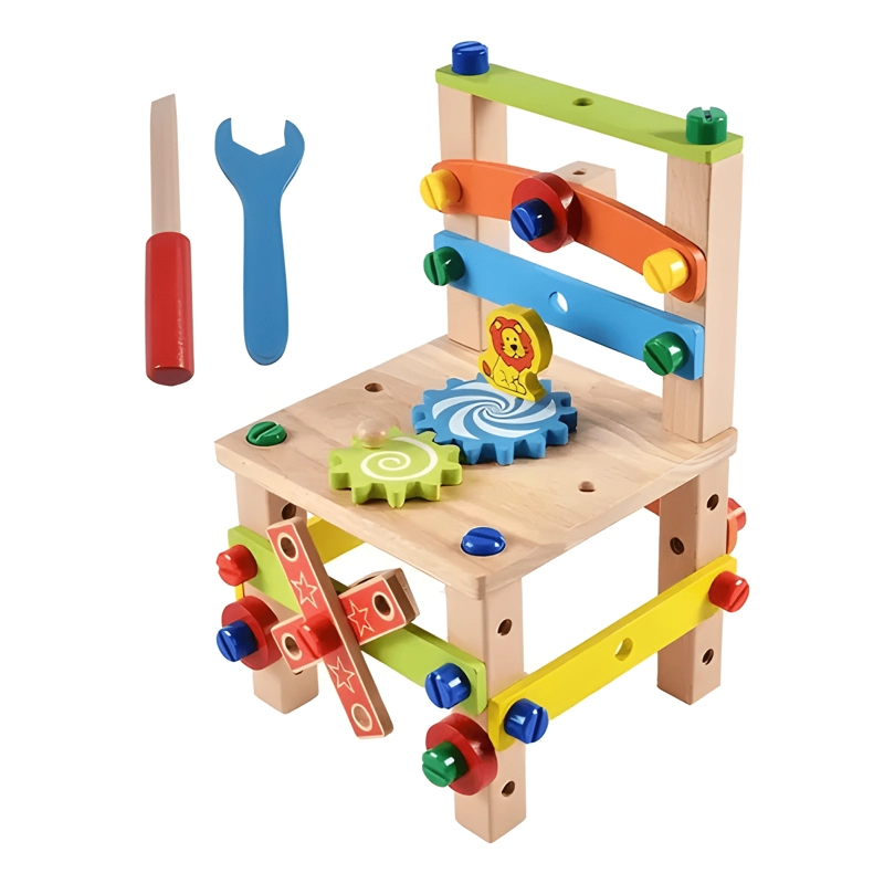 KIT DE HERRAMIENTAS SILLA BANCO ARMABLE PARA NIÑOS - 2