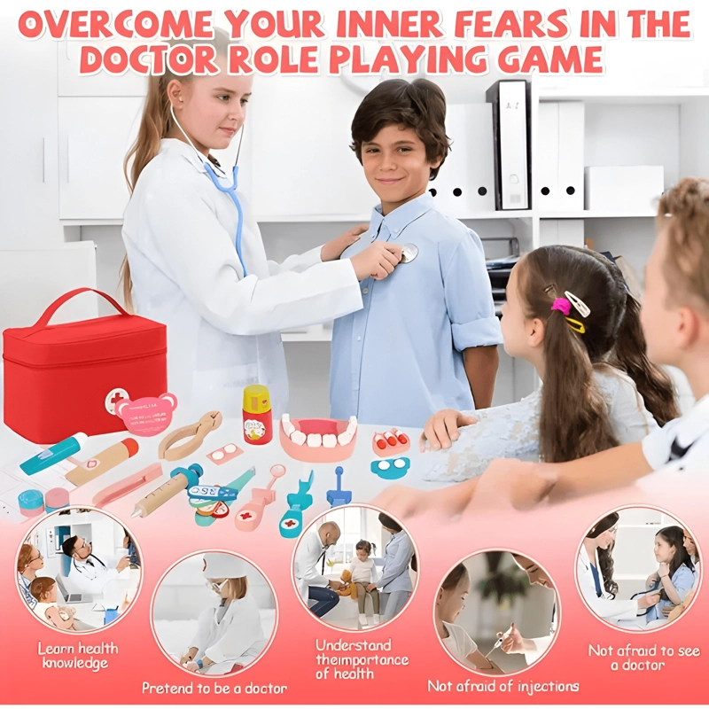 SET JUEGO DE ROLES DOCTOR DENTISTA MADERA PARA NIÑOS #4 - 2