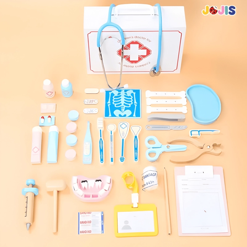 SET DOCTOR ME DICO JUGUETE MADERA MALETIN EDUCATIVO - 4