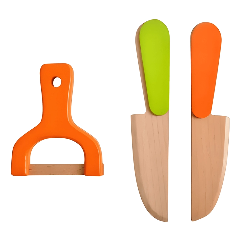 JUEGO MONTESSORI FRUTAS Y VERDURAS PARA CORTAR 17 PIEZAS - 1