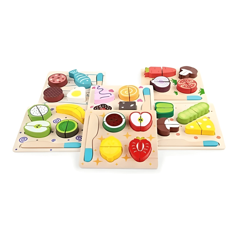 JUGUETE COCINA CORTAR ALIMENTOS MADERA KB-37A-D - 3