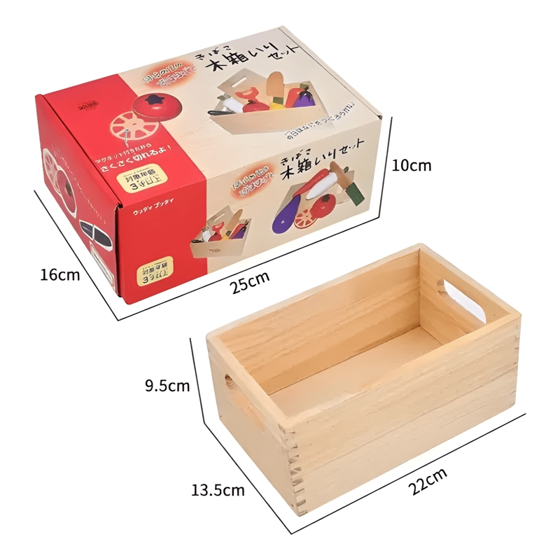 JUEGO DIDACTICO DE MADERA CORTA VEGETALES Y FRUTAS IMAN #1 - 4