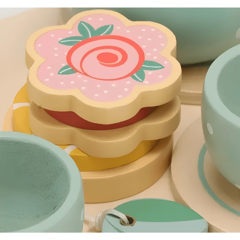 JUEGO TAZAS DE TE  MADERA DIDACTICO GAV IMPORT - 3