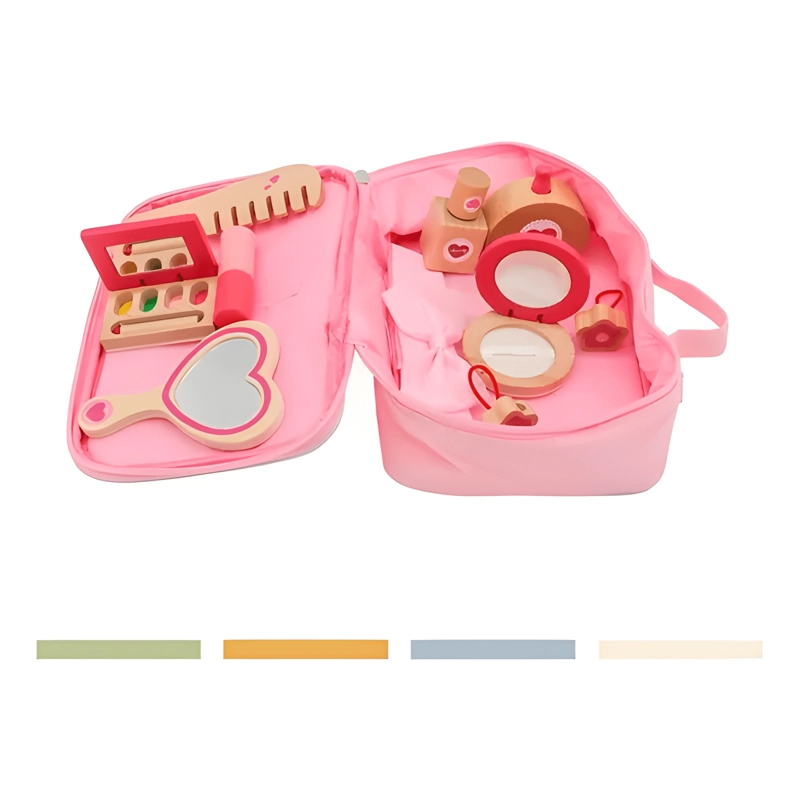 JUEGO DE MAQUILLAJE SET DE BELLEZA MADERA BANDU - 1