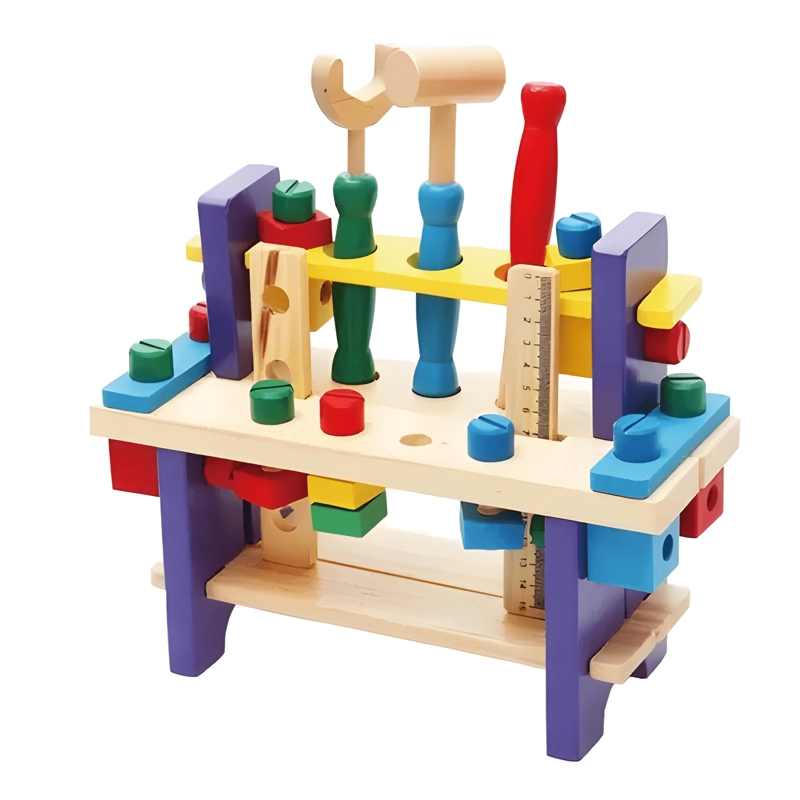 PACK 2 CAJAS DE HERRAMIENTAS DE MADERA PARA NIÑOS - 1