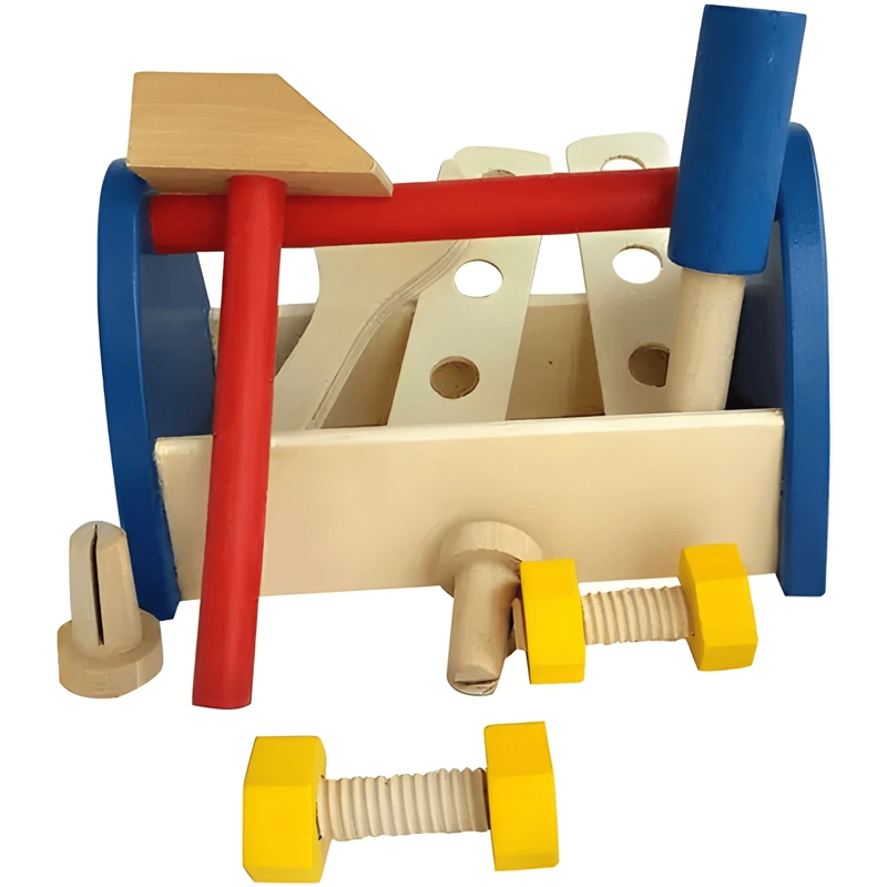 PACK 2 CAJAS DE HERRAMIENTAS DE MADERA PARA NIÑOS - 2